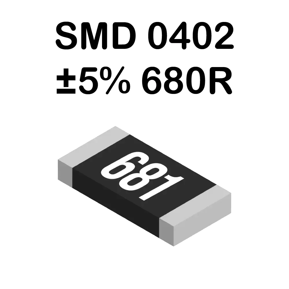Resistencia Smd 0402 680 Ohms De 62mw