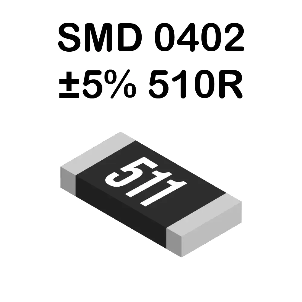 Resistencia Smd 0402 510 Ohms De 62mw