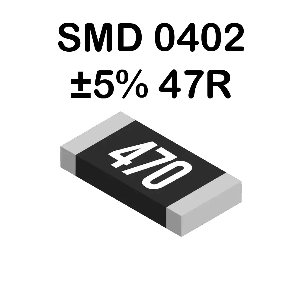 Resistencia Smd 0402 47 Ohms De 62mw