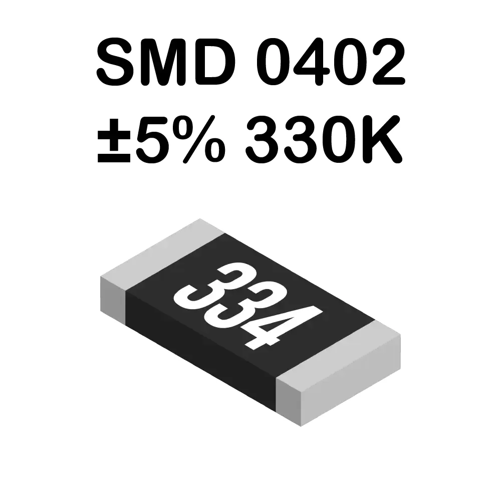 Resistencia Smd 0402 330 Kohms De 62mw