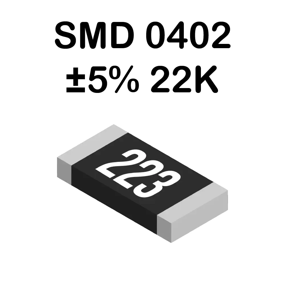 Resistencia Smd 0402 22 Kohms De 62mw