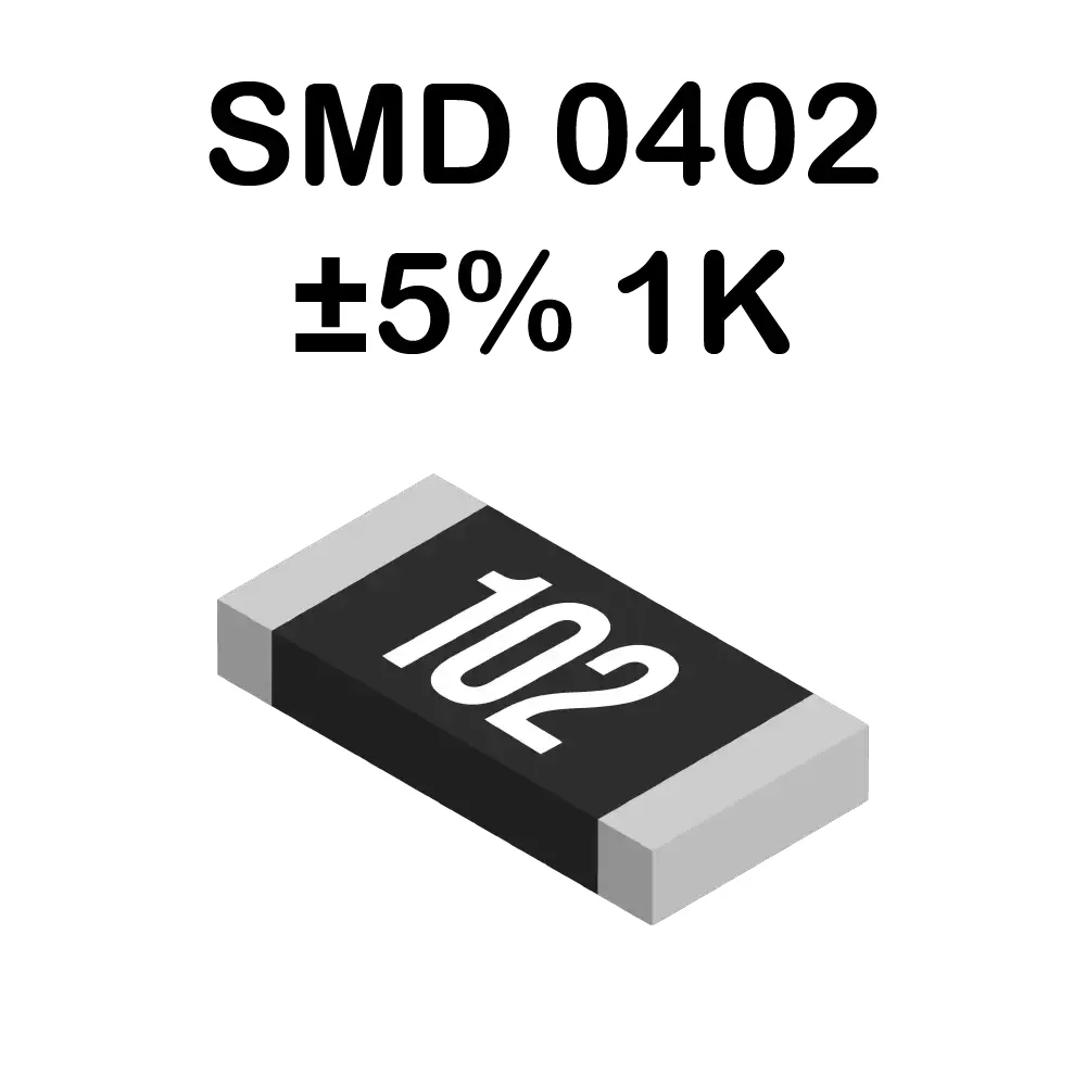 Resistencia Smd 0402 1 Kohms De 62mw