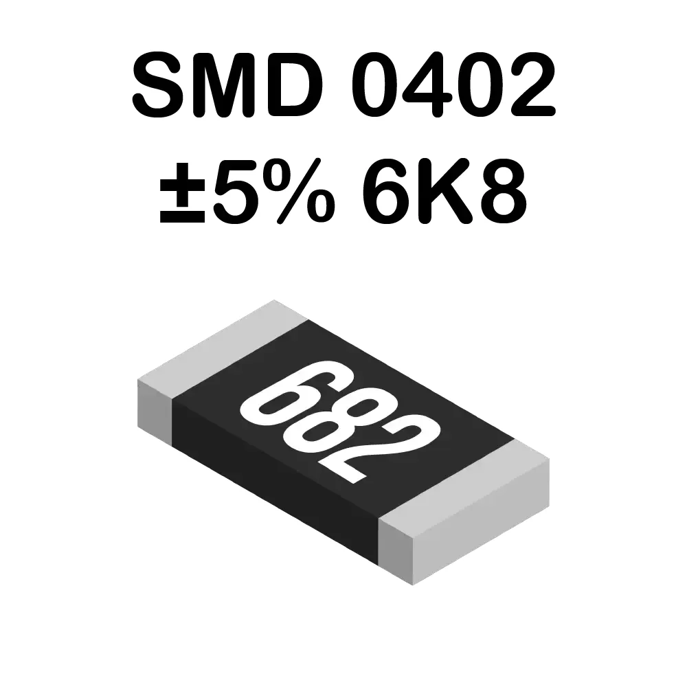 Resistencia Smd 0402 6.8 Kohms, 6k8 De 62mw