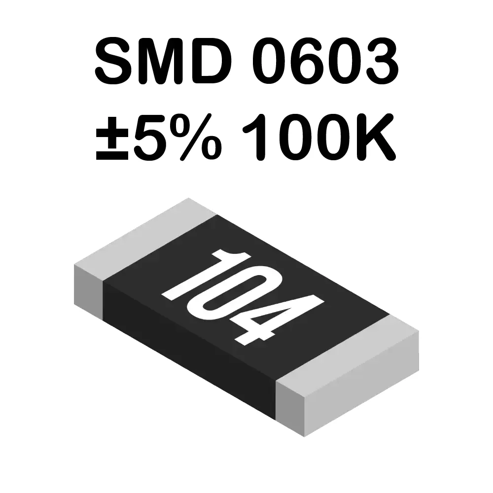 Resistencia Smd 0603 100 Kohms De 100mw