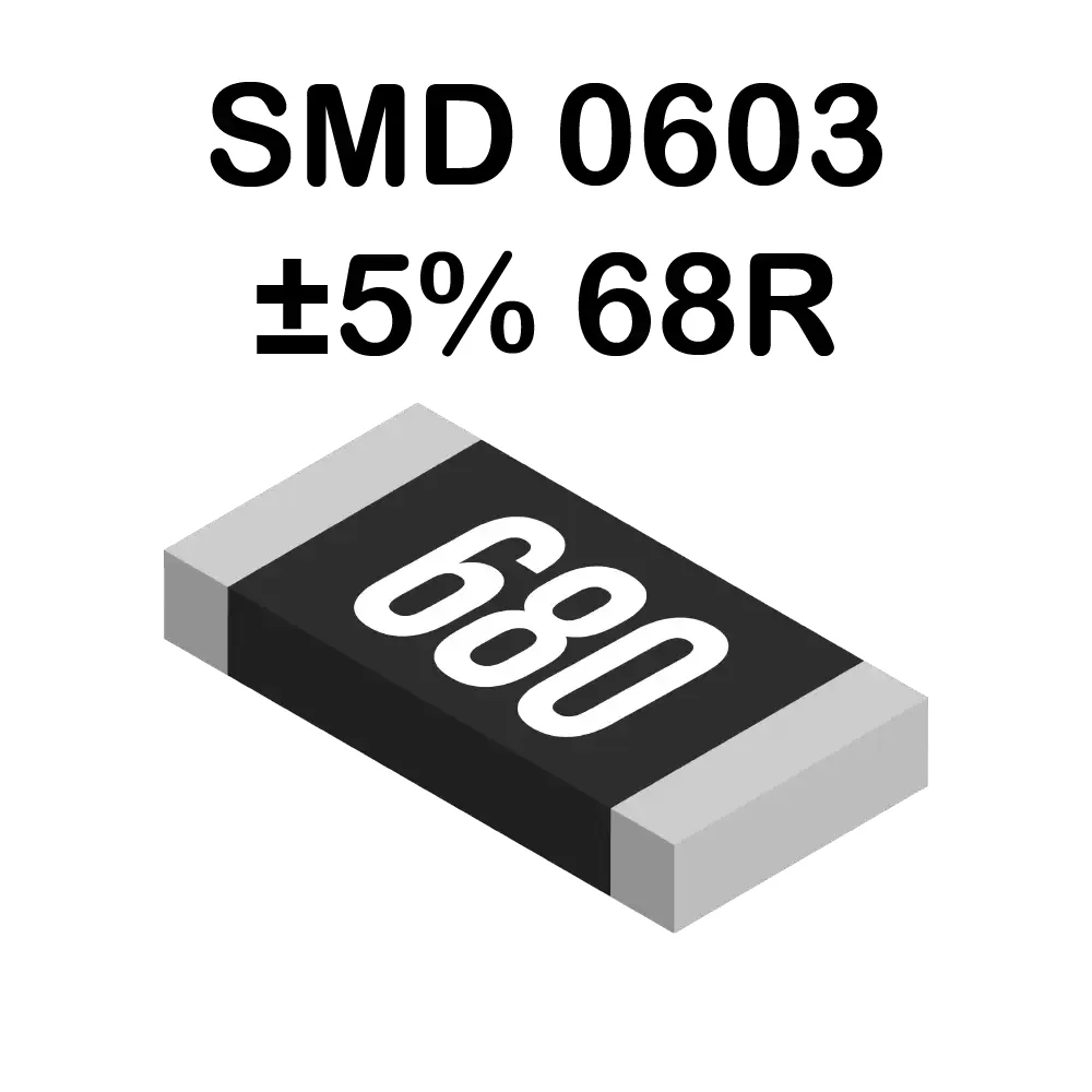 68 Ohms Resistencia Smd 0603 De 100mw