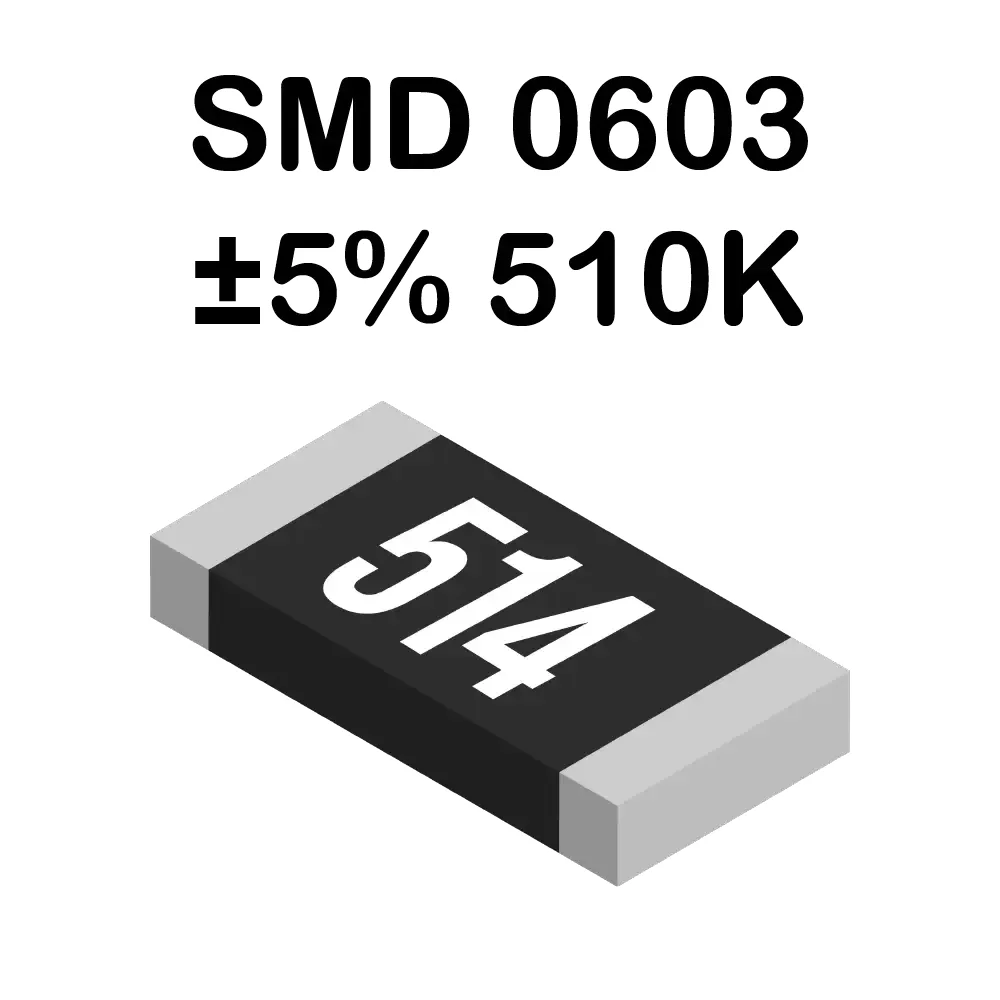 510k Ohms Resistencia Smd 0603 De 100mw