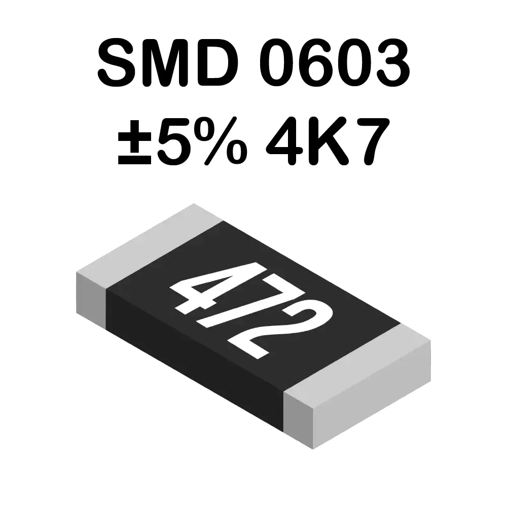 4k7 Ohms Resistencia Smd 0603 De 100mw