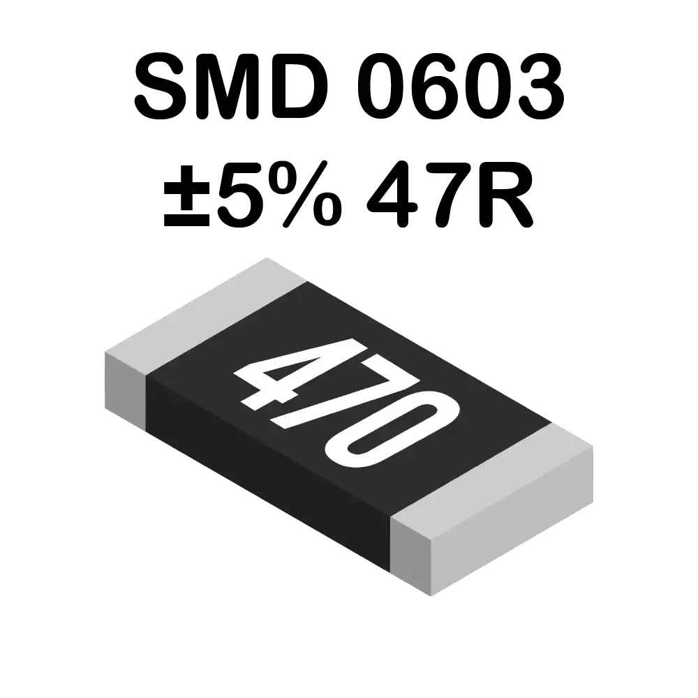 47 Ohms Resistencia Smd 0603 De 100mw