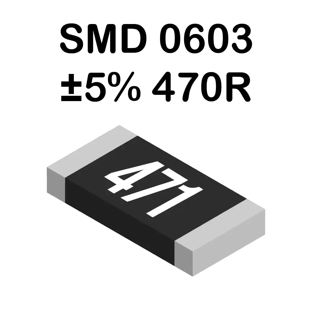 470 Ohms Resistencia Smd 0603 De 100mw