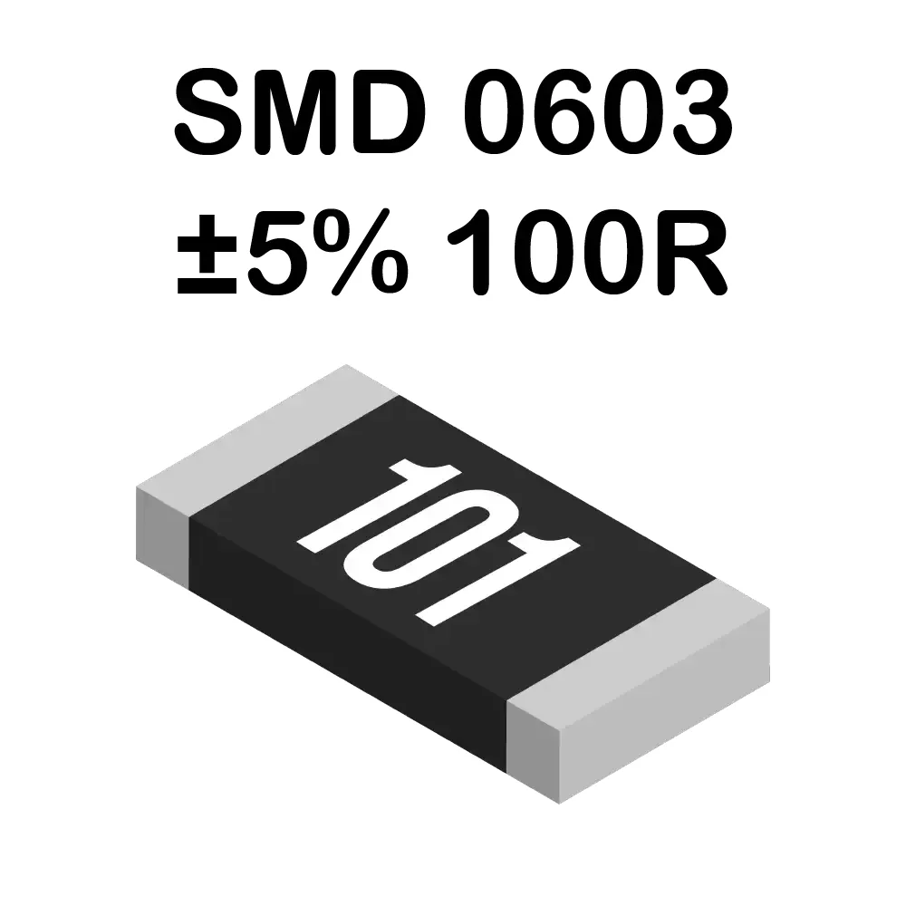 Resistencia Smd 0603 100 Ohms De 100mw