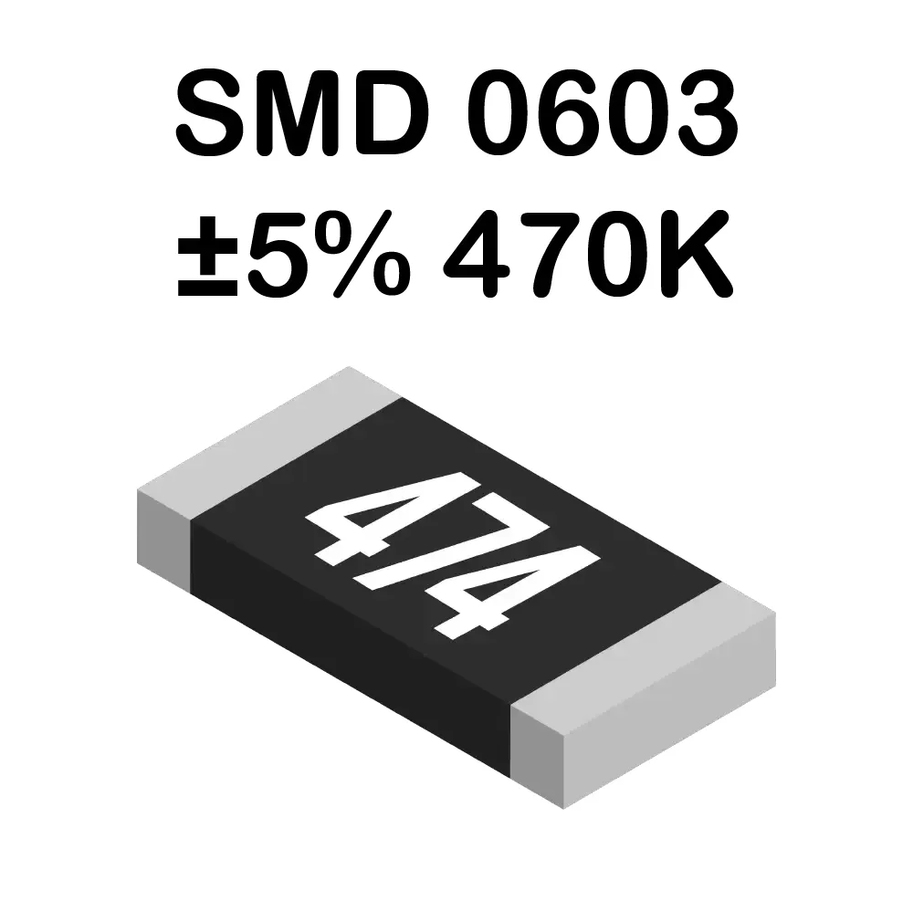 470k Ohms Resistencia Smd 0603 De 100mw