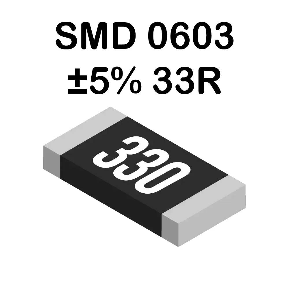 33 Ohms Resistencia Smd 0603 De 100mw