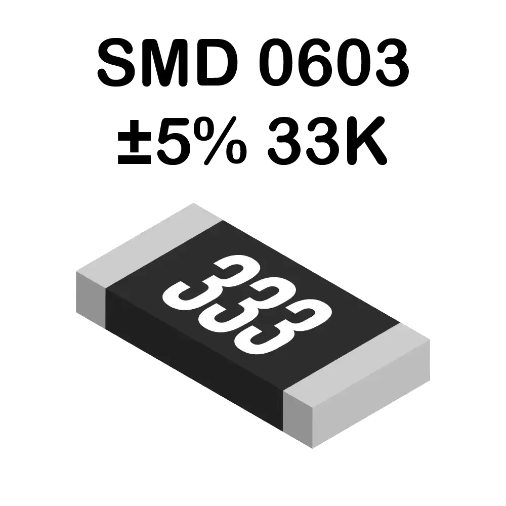 33k Ohms Resistencia Smd 0603 De 100mw