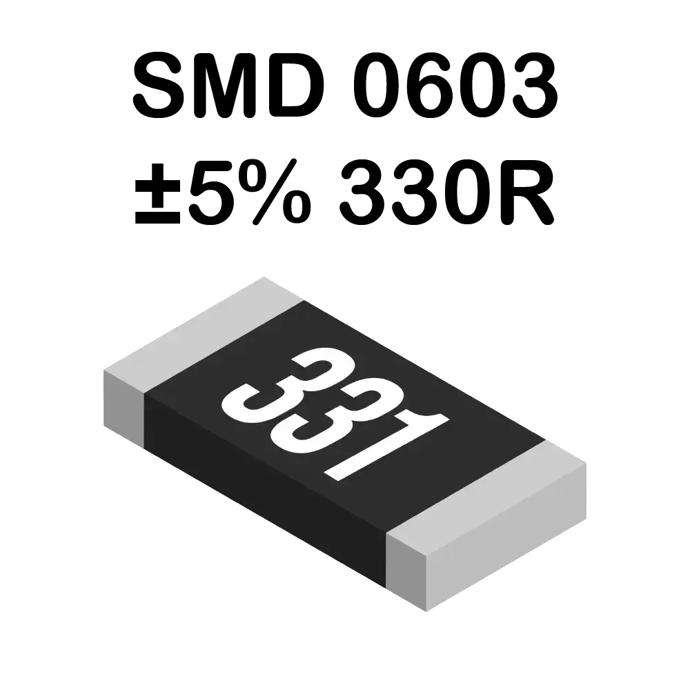 330 Ohms Resistencia Smd 0603 De 100mw