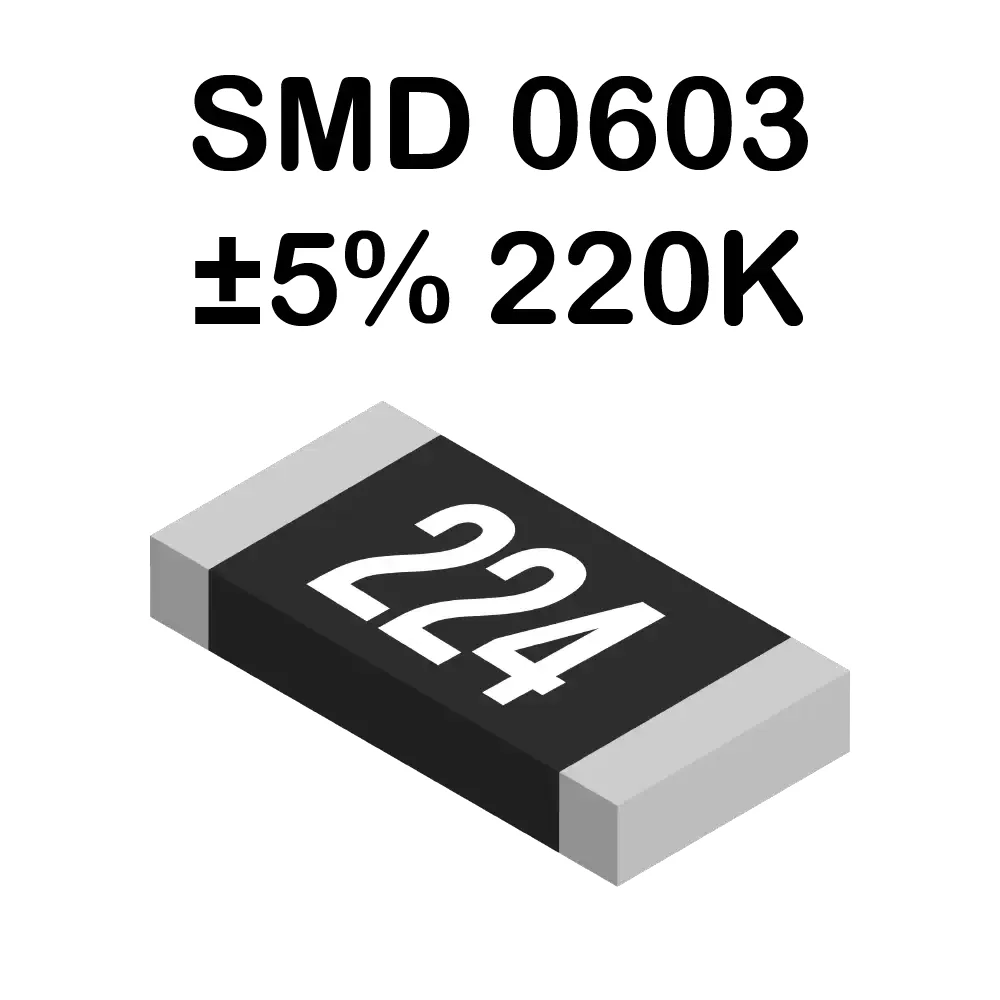 Resistencia Smd 0603 220 Kohms De 100mw