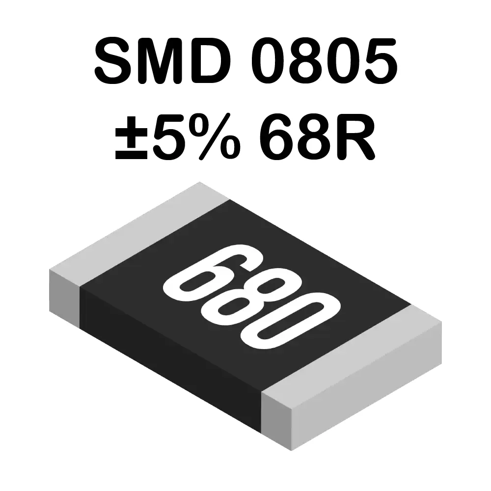 68 Ohms Resistencia Smd 0805 De 125mw