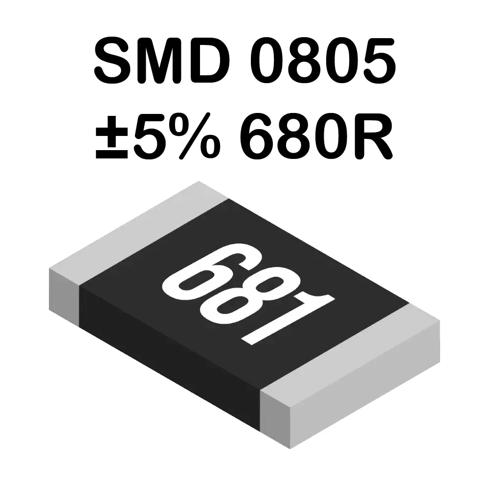 680 Ohms Resistencia Smd 0805 De 125mw