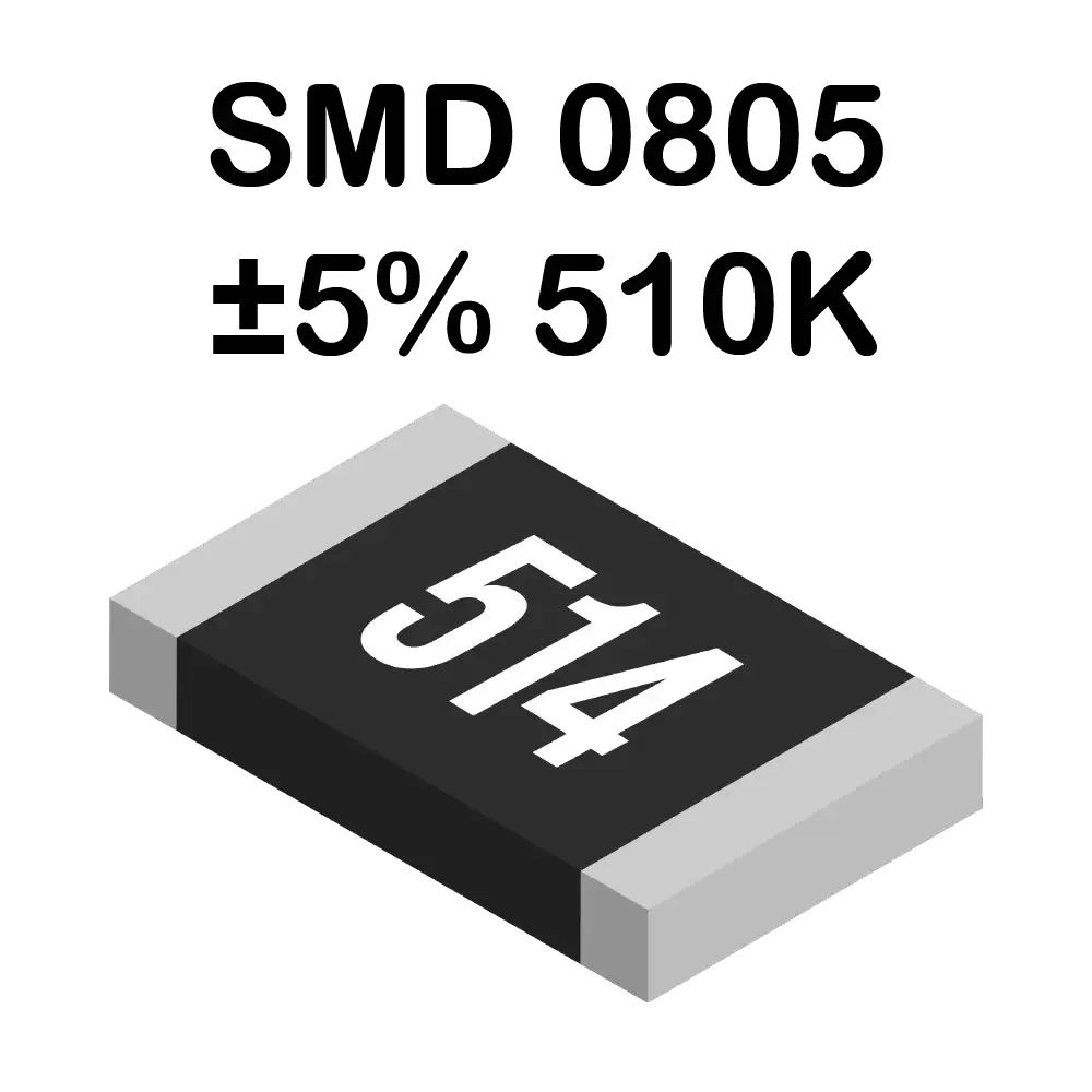 510k Ohms Resistencia Smd 0805 De 125mw