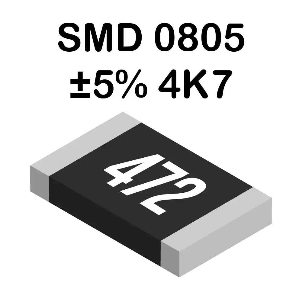 4k7 Ohms Resistencia Smd 0805 De 125mw
