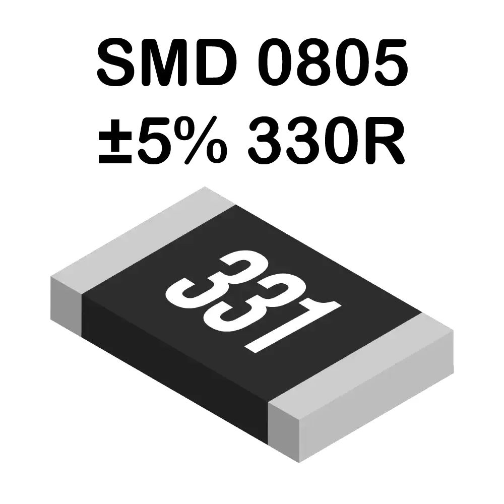 330 Ohms Resistencia Smd 0805 De 125mw