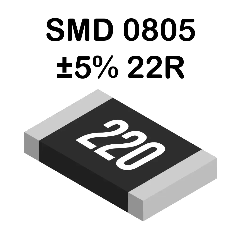 22 Ohms Resistencia Smd 0805 De 125mw