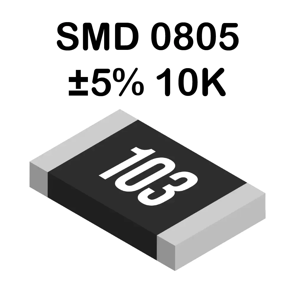 10k Ohms Resistencia Smd 0805 De 125mw
