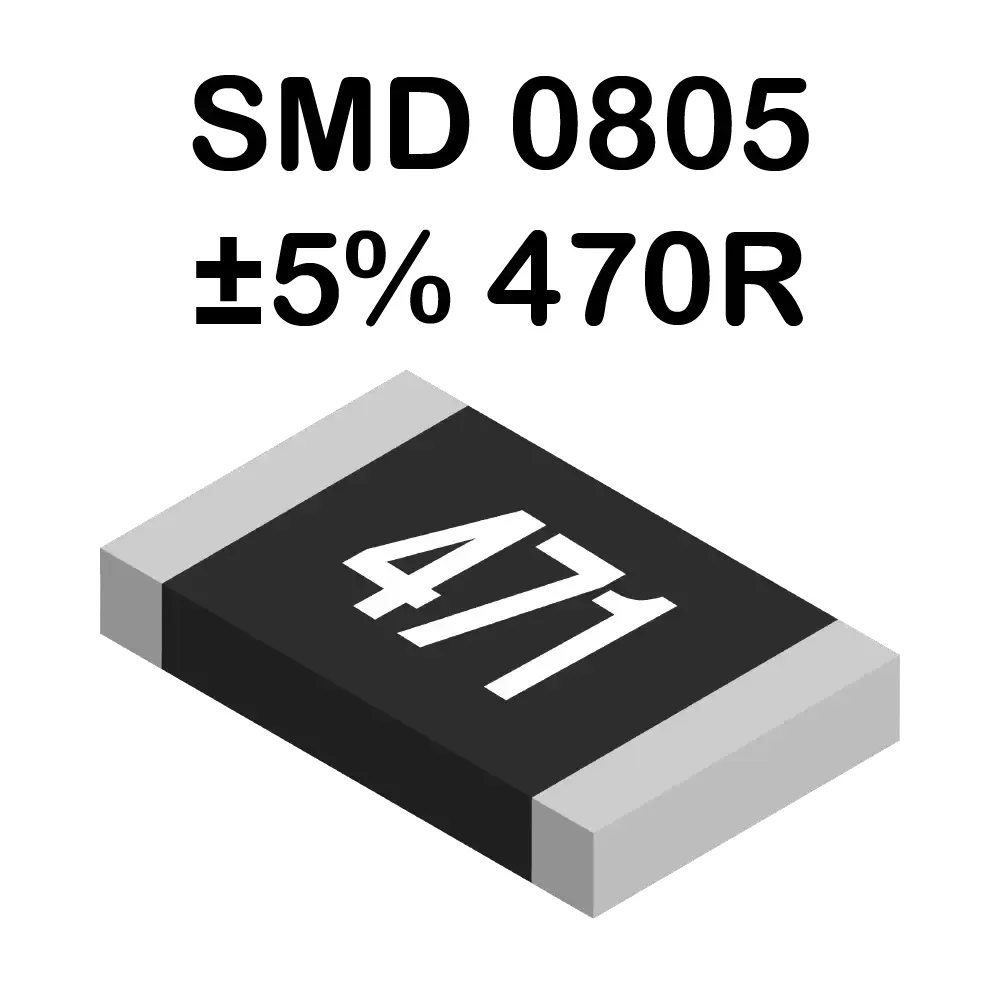 470 Ohms Resistencia Smd 0805 De 125mw
