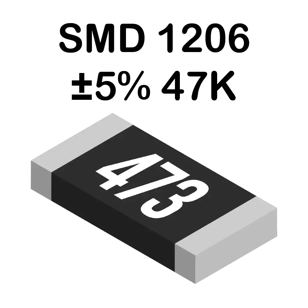 47k Ohms Resistencia Smd 1206 De 250mw