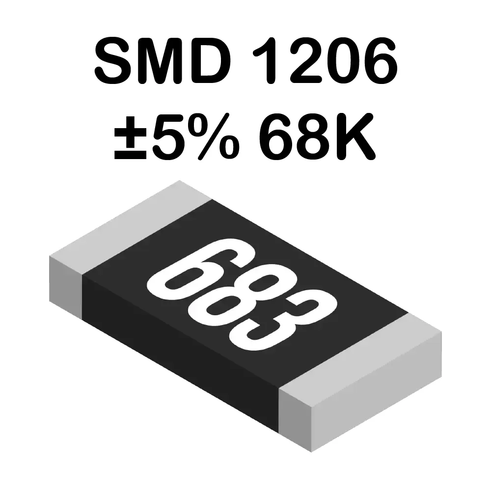 68k Ohms Resistencia Smd 1206 De 250mw