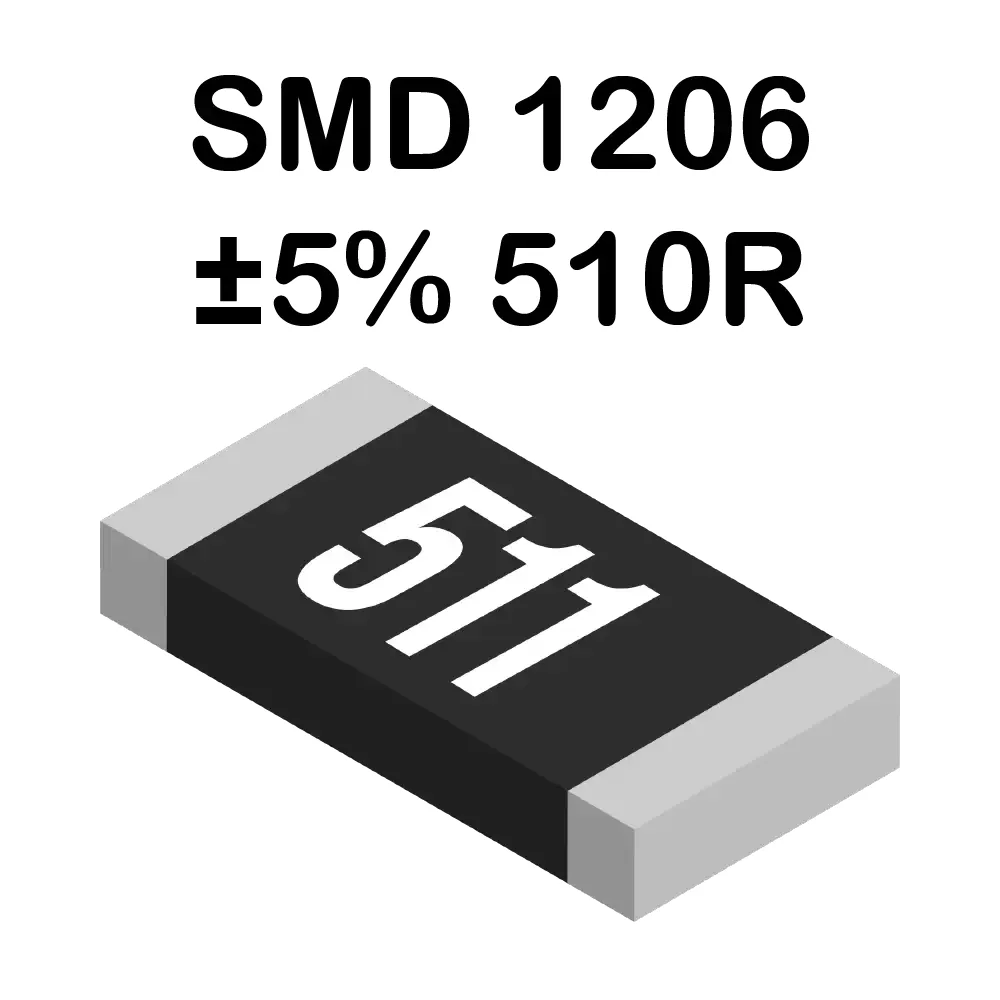510 Ohms Resistencia Smd 1206 De 250mw