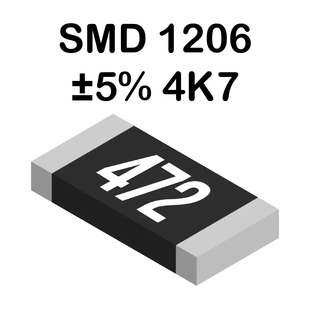 4k7 Ohms Resistencia Smd 1206 De 250mw