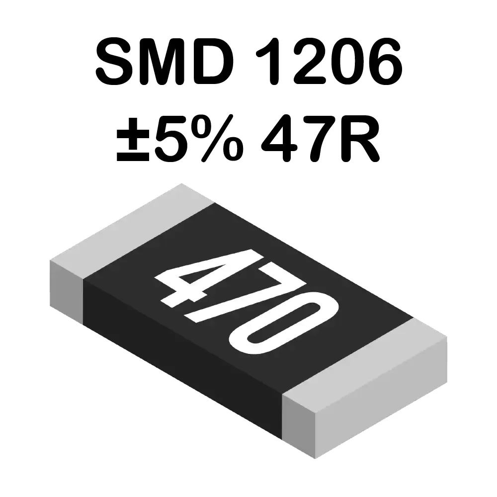 47 Ohms Resistencia Smd 1206 De 250mw