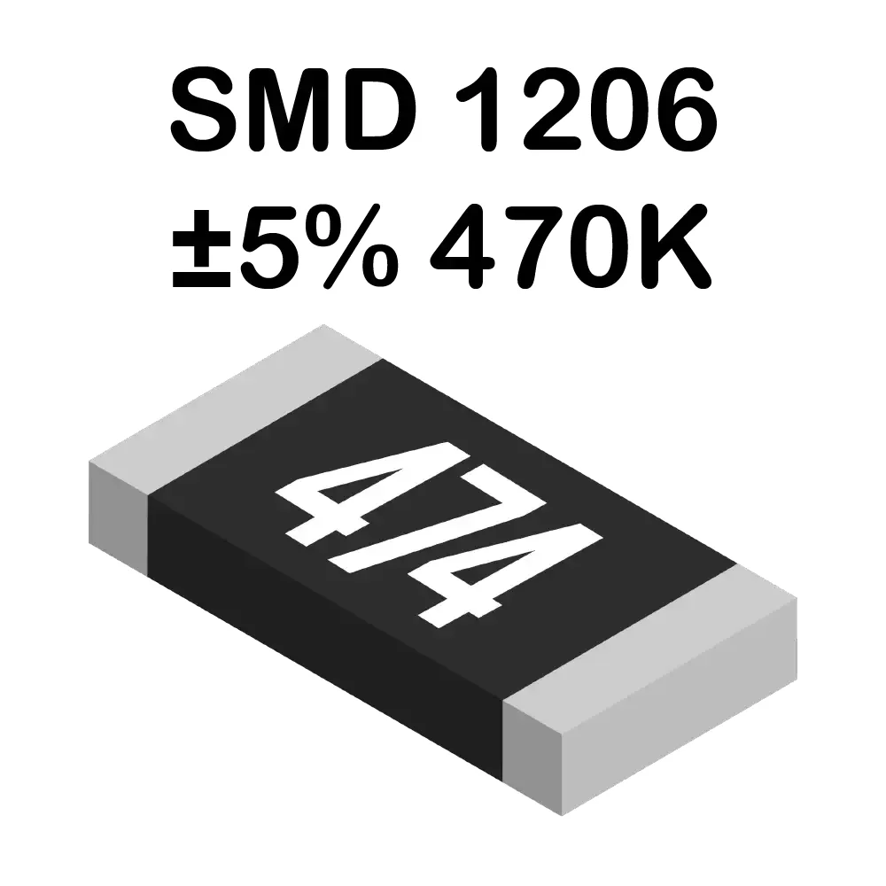 470k Ohms Resistencia Smd 1206 De 250mw