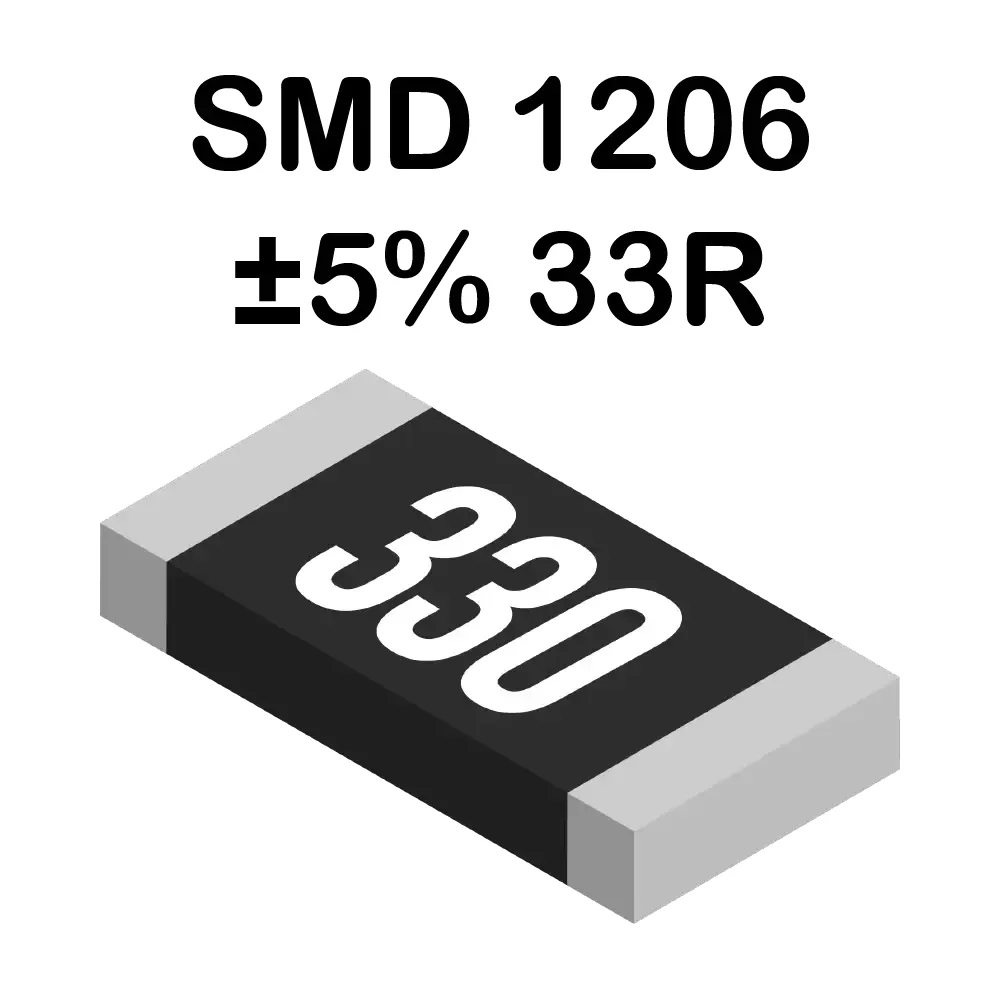 33 Ohms Resistencia Smd 1206 De 250mw