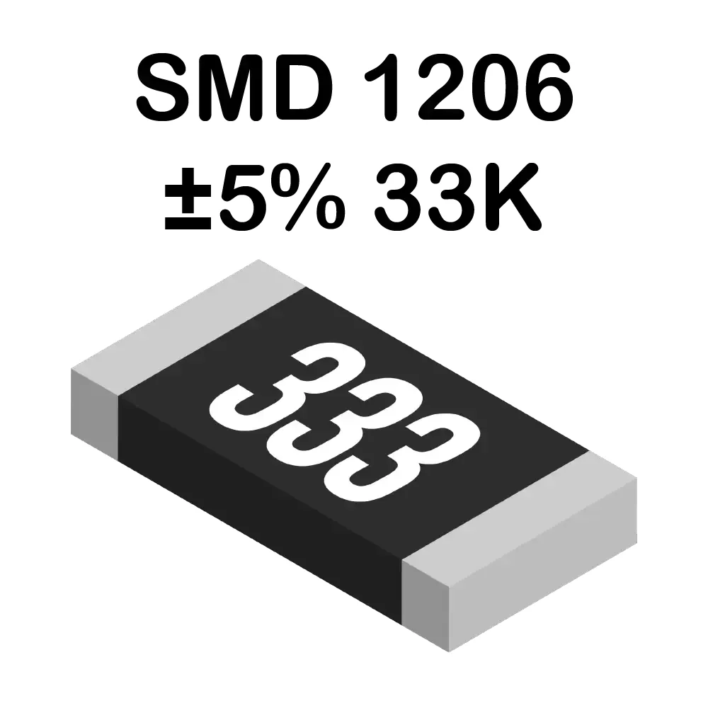 33k Ohms Resistencia Smd 1206 De 250mw
