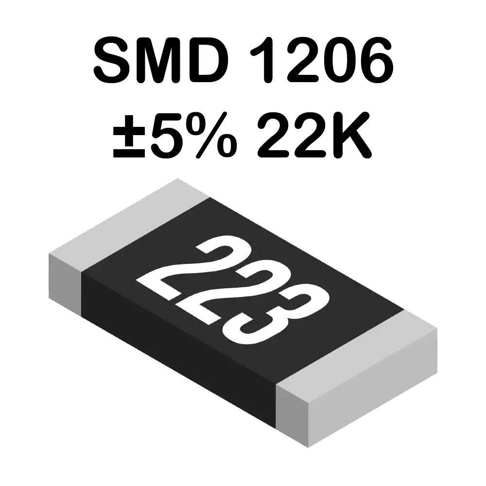 22k Ohms Resistencia Smd 1206 De 250mw