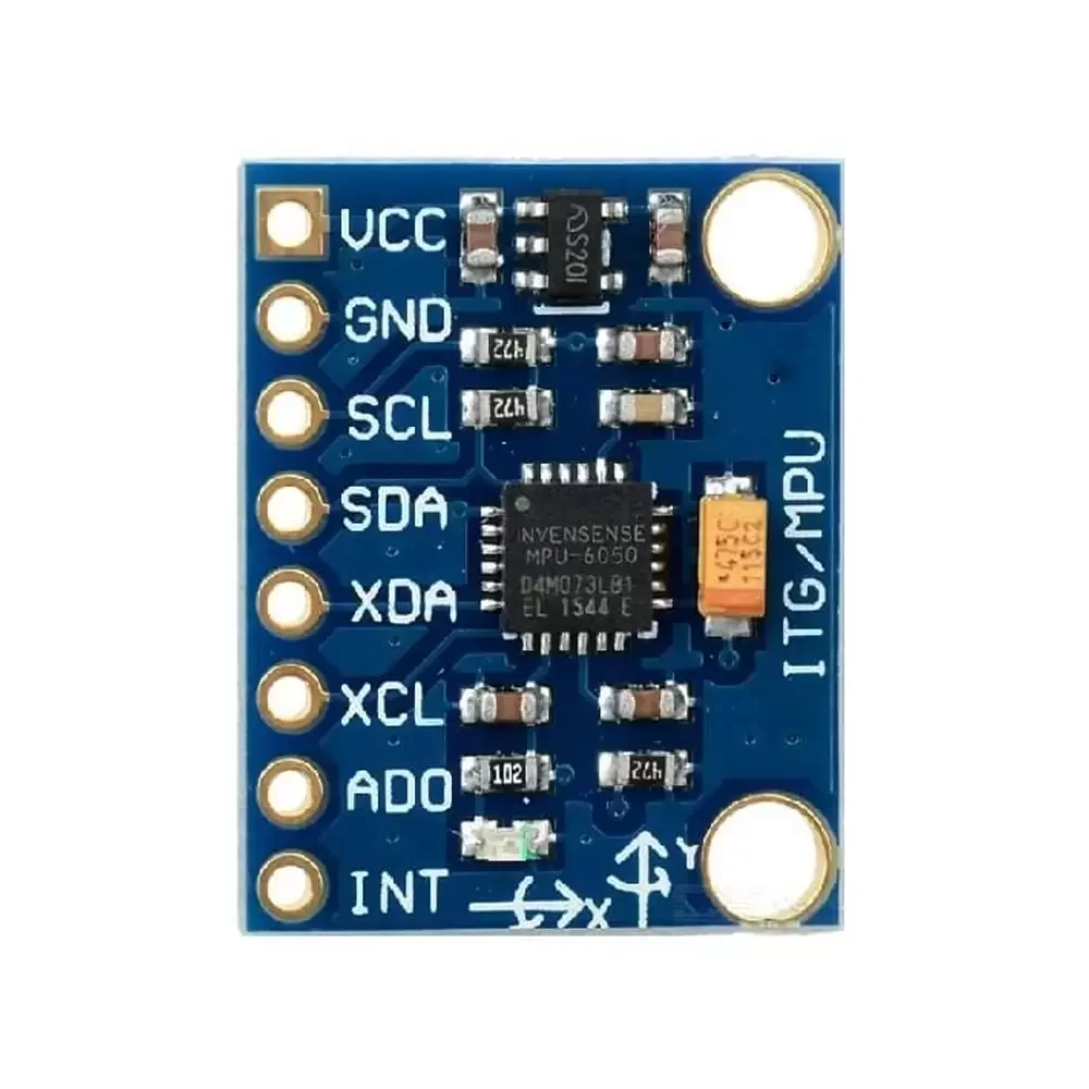 Acelerómetro Y Giroscopio Mpu6050 Gy-521, Voltaje De Operación: 3.3v-5v Dc