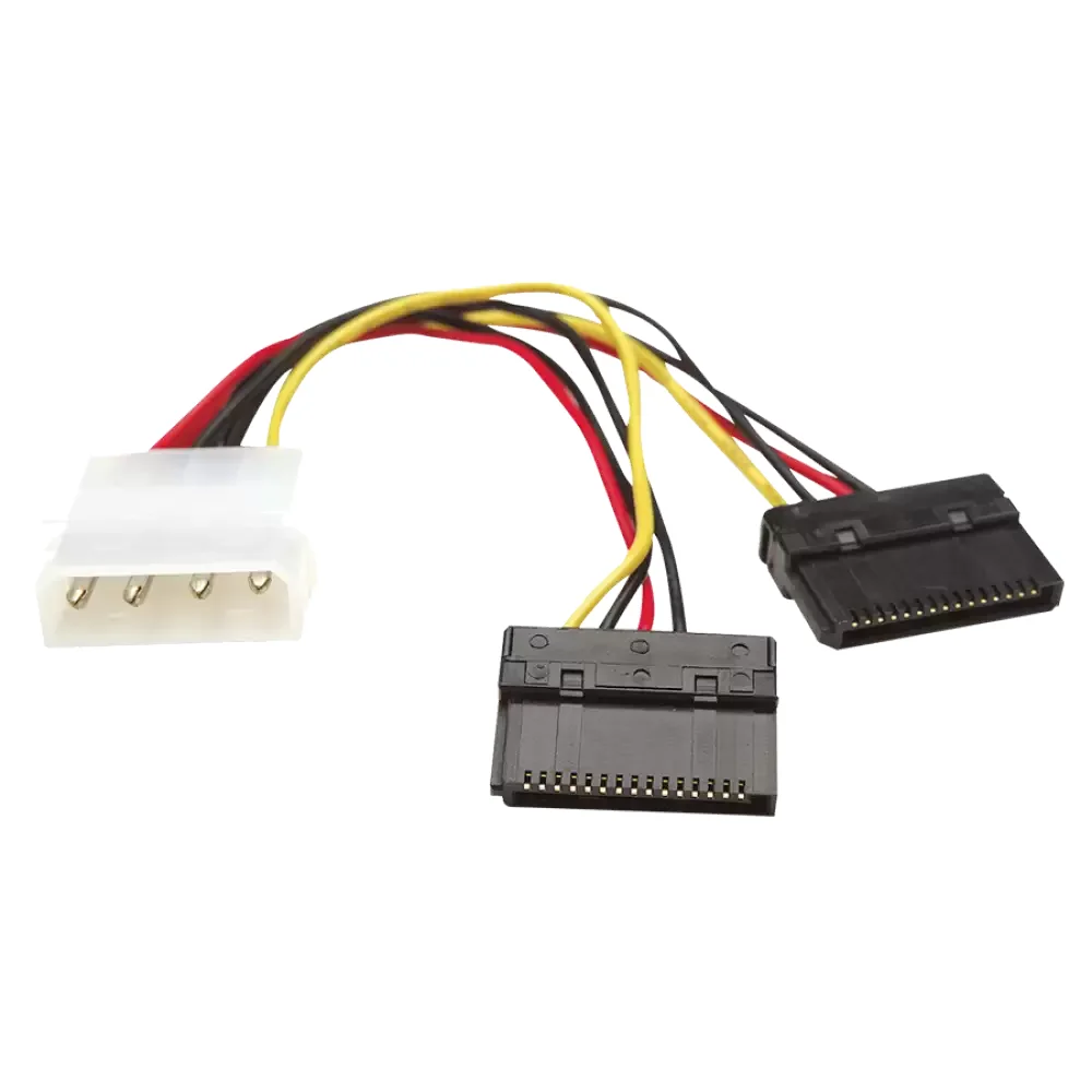 Cable Alimentacion Manhattan Divisor Y Sata 0.15m X2 Molex 4 Pines