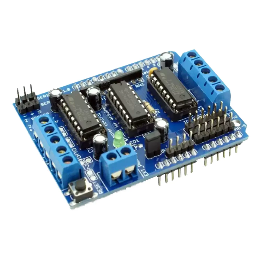 Módulo Puente H Shield L293d 600 Ma Por Canal Para Controlar 4 Motores Dc ó 2 Motores A Pasos O 2 Servomotores De 5v
