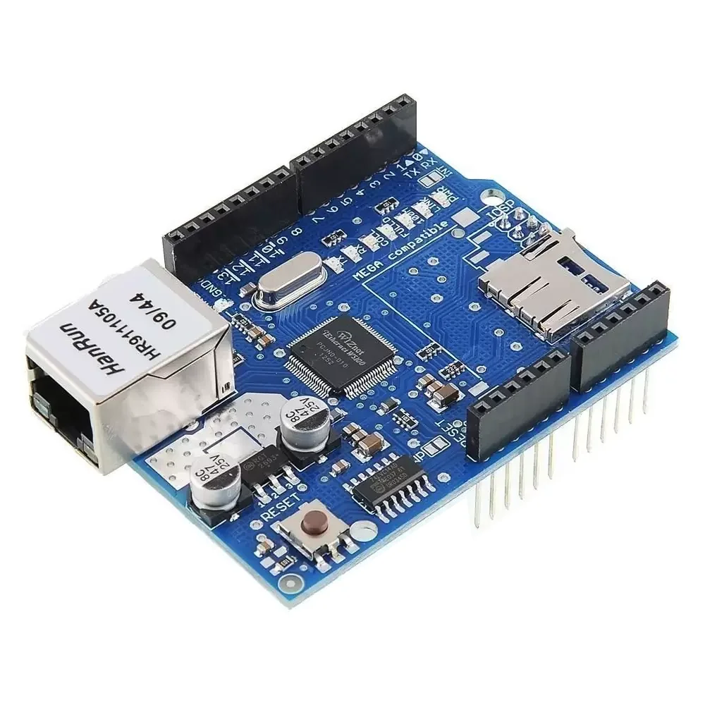 Shield Ethernet W5100 R3 Red Lan Con Lector De Tarjeta Micro Sd Para Arduino Uno Mega