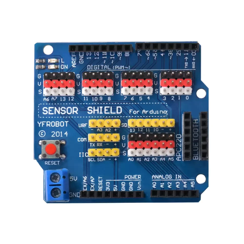 Shield De Sensores V5.0 Para Arduino Uno Modulo De Expansion