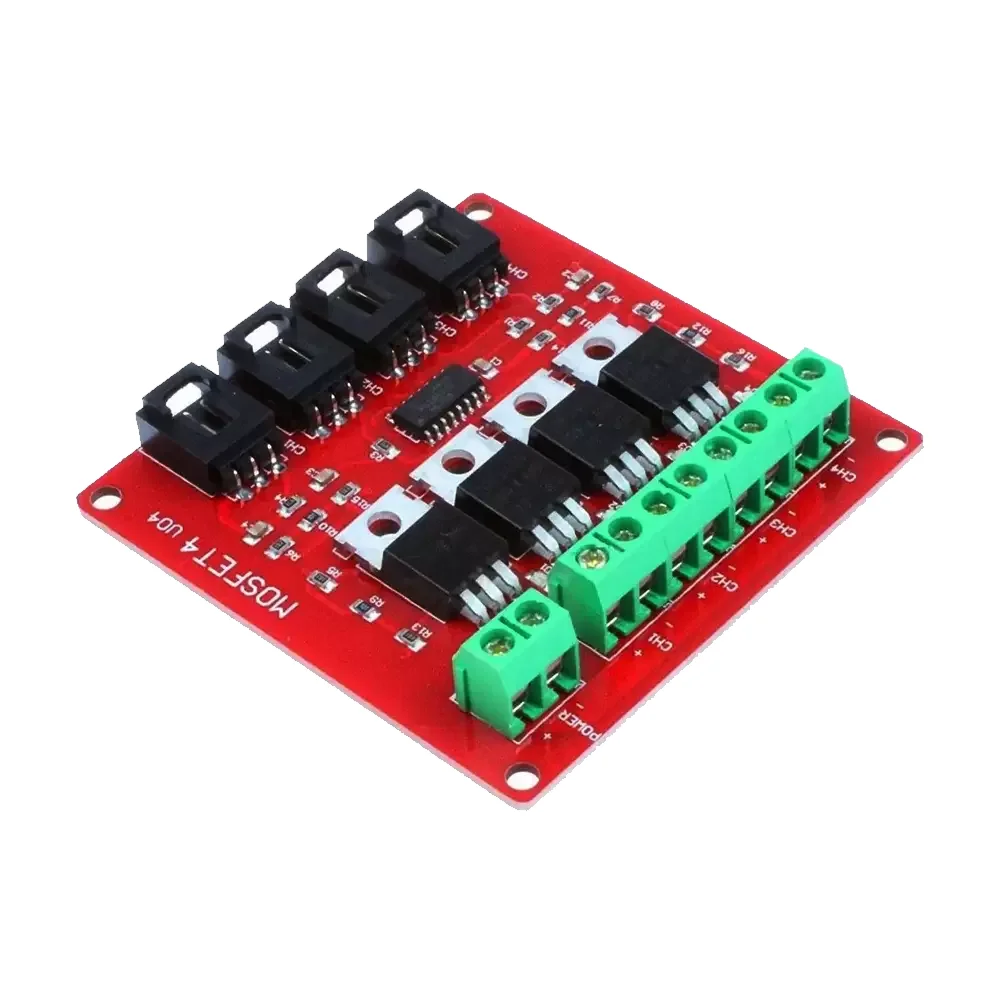 Módulo Interruptor Mosfet Irf540 4 Canales Voltaje Cc Controlado Superior A 9v