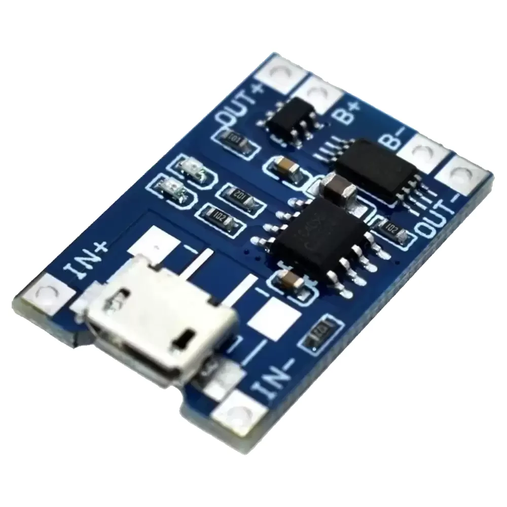 Cargador De Batería De Litio Micro Usb 1a 5v Tp4056 Con Protección De Sobrecarga