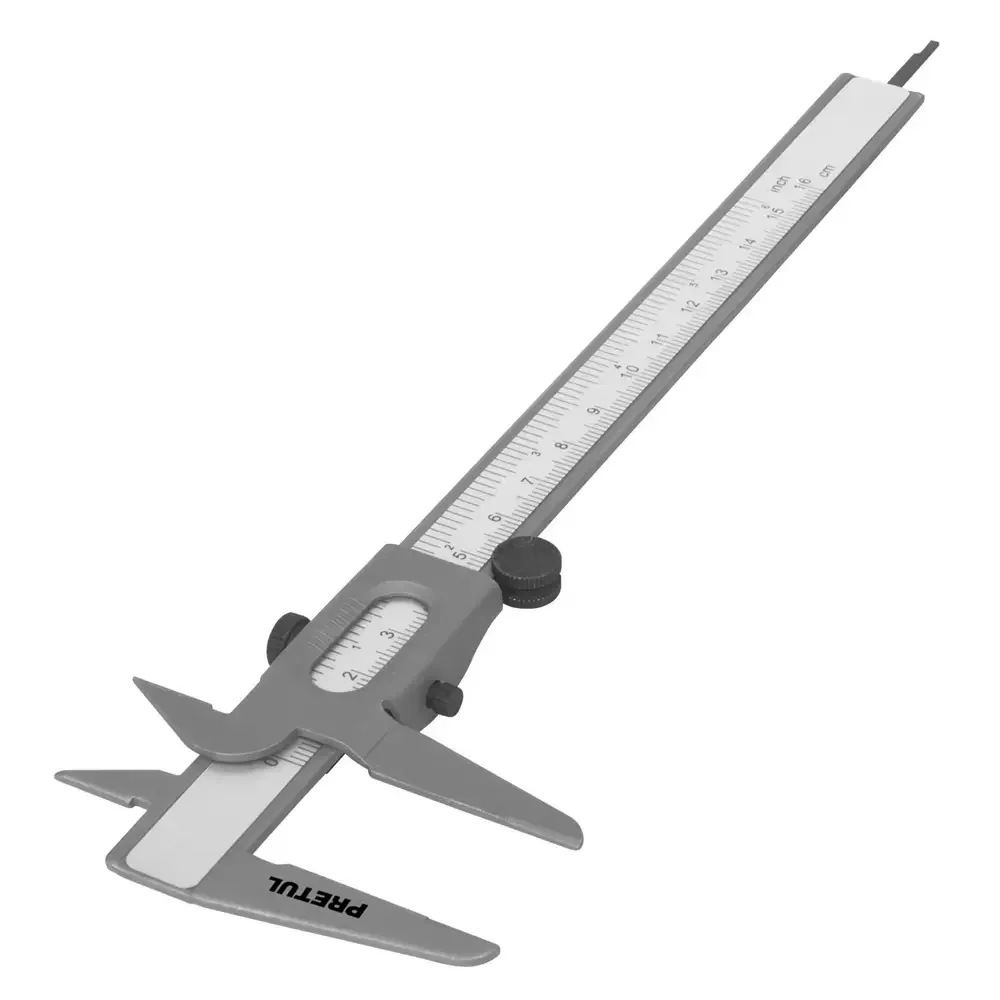 Calibrador Vernier De 6 Pulgadas 150mm Para Medir Exterior, Interior Y Profundidad Pretul
