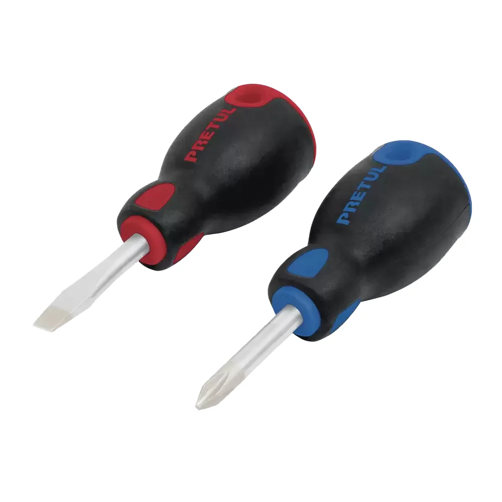 Juego De 2 Desarmadores Tipo Trompo Magnetizados Con Mango Comfort Grip Pretul