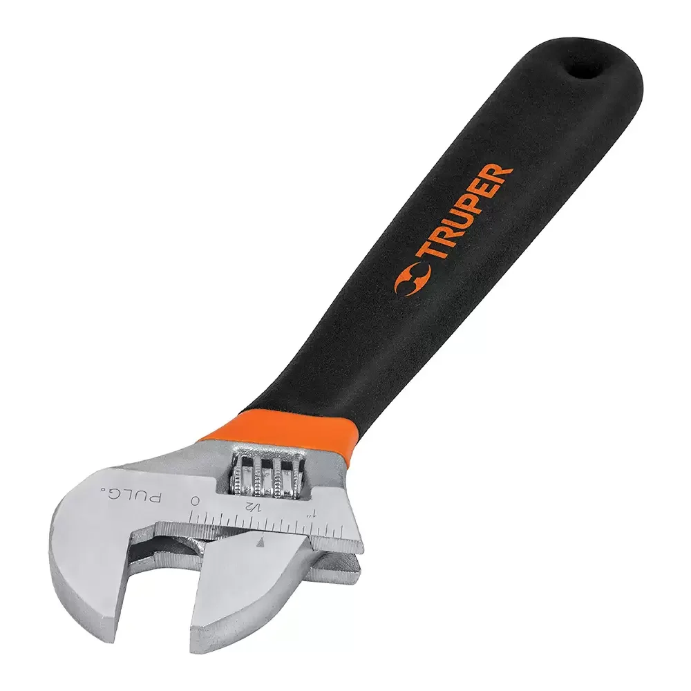 Llave Ajustable Perica De 8 Pulgadas Con Mangos Comfort Grip, Truper