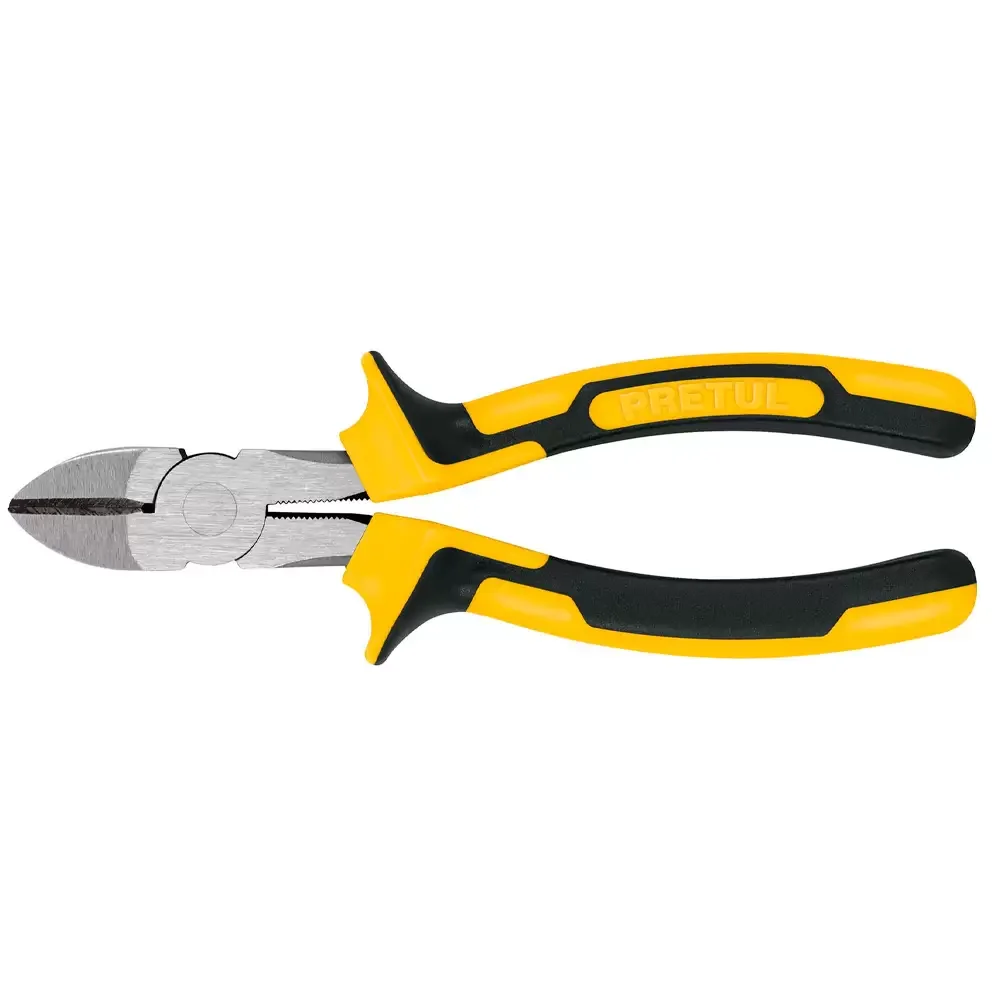 Pinza De Corte Diagonal 6 Pulgadas Mangos Comfort Grip Pretul
