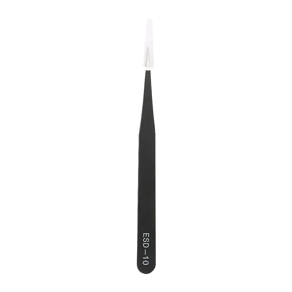 Pinza De Precision Antiestatica Con Punta Recta Esd-10