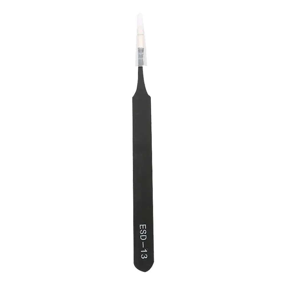 Pinza De Precision Antiestatica Con Punta Redonda Esd-13