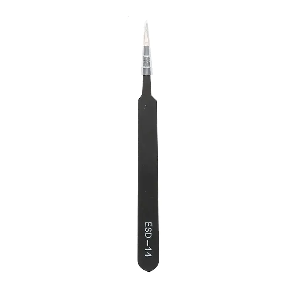 Pinza De Precision Antiestatica Con Punta De Aguja Esd-14